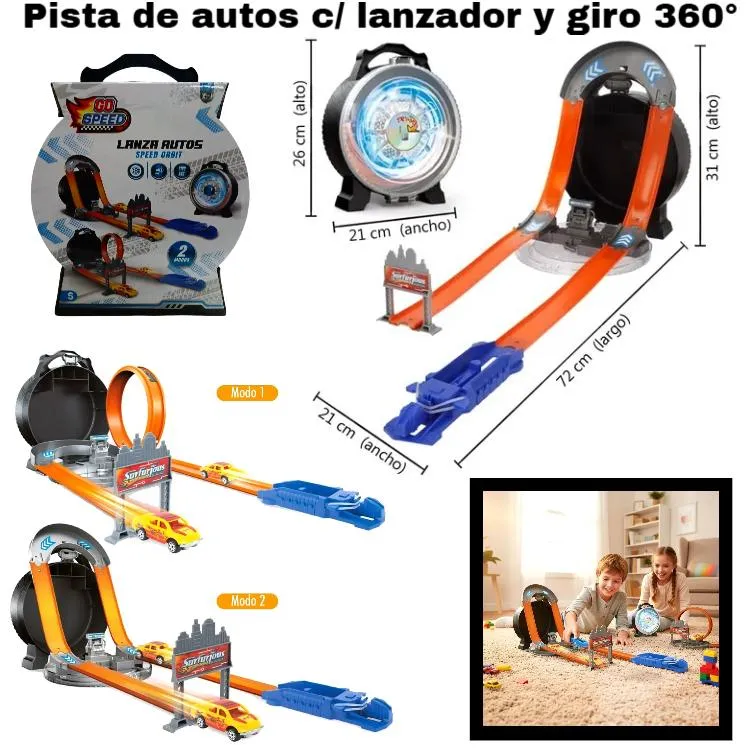 LANZA AUTOS SPEED ORBIT C/LUCES