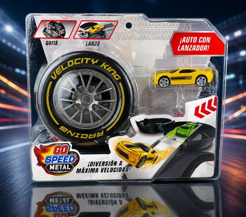 GO SPEED RUEDA LANZADORA C/AUTO METALICO