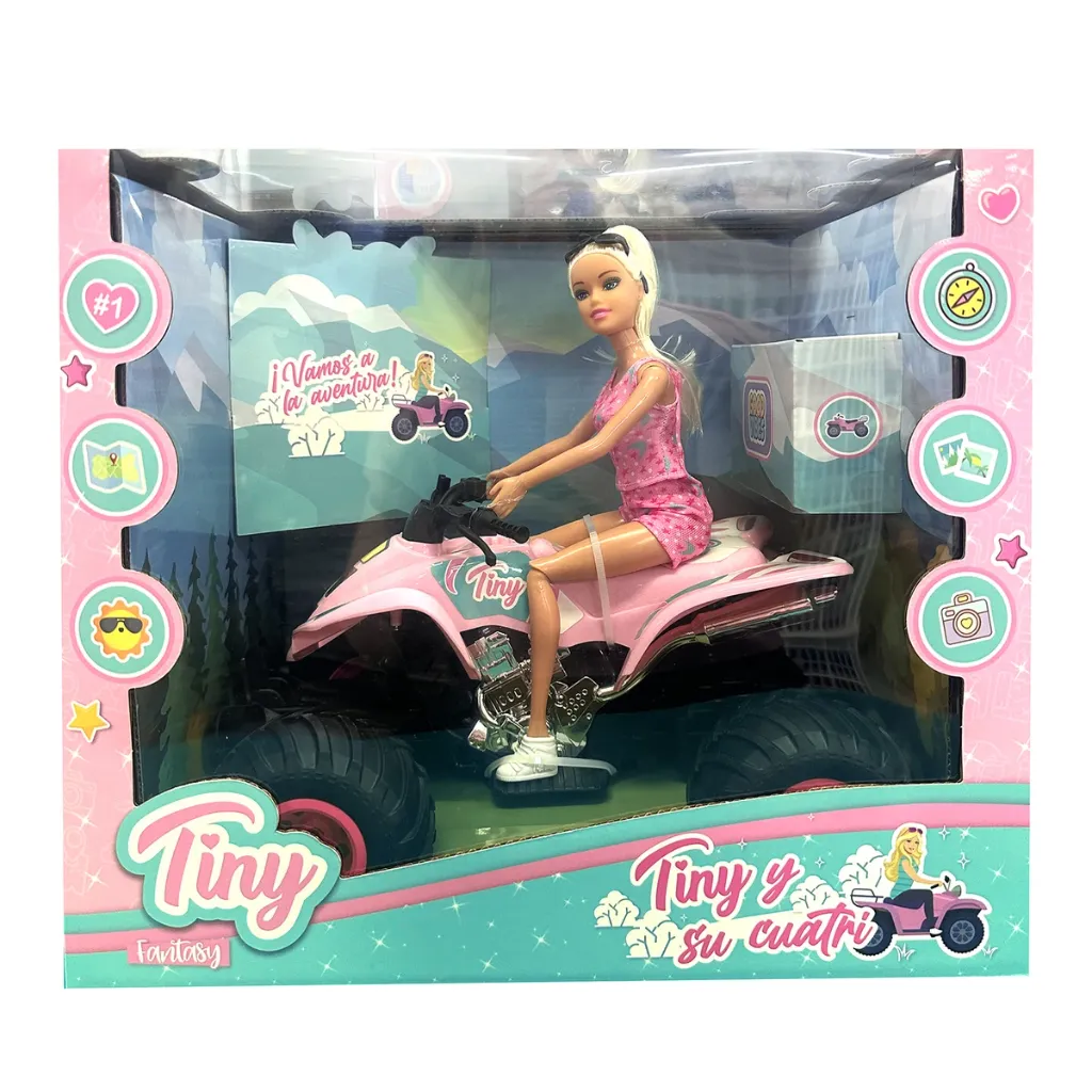 TINY MUÑECA C/CUATRICICLO