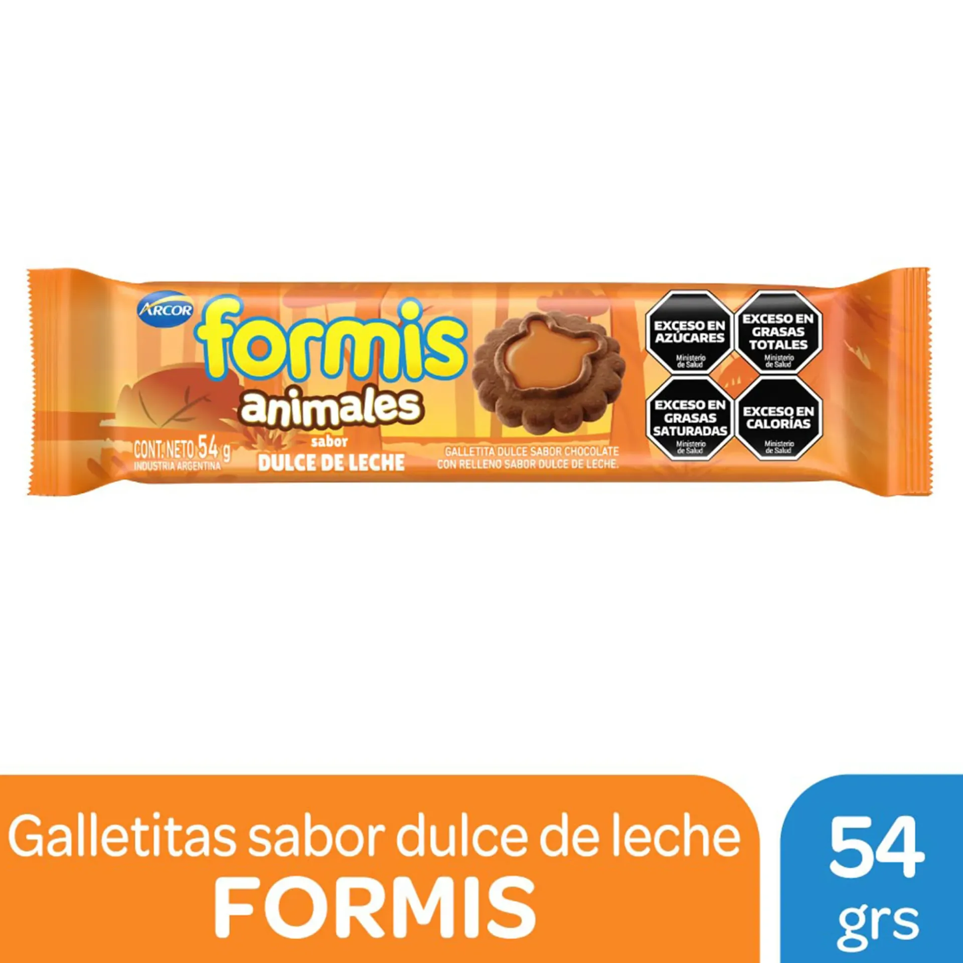 Galletas Formis dulce de leche 54g