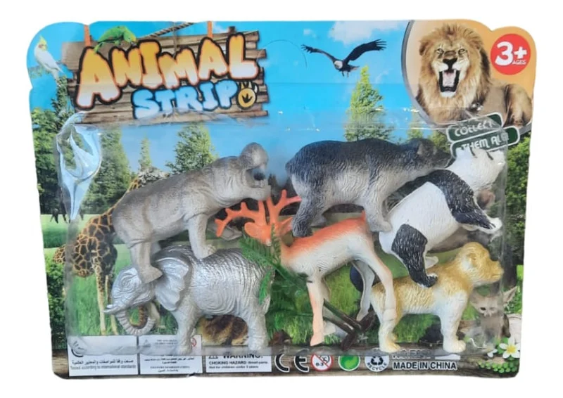 Aniamal strip conjunto de animales