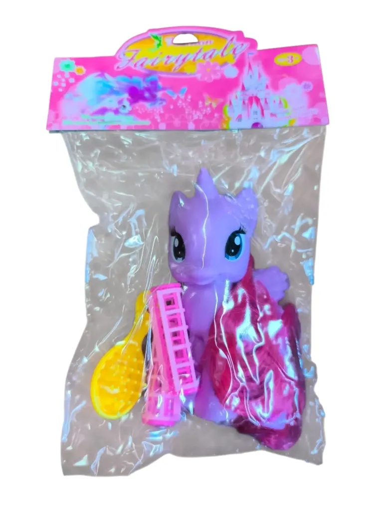 Pony con accesorios en bolsita
