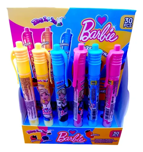 Caramelo líquido en lapicera Barbie