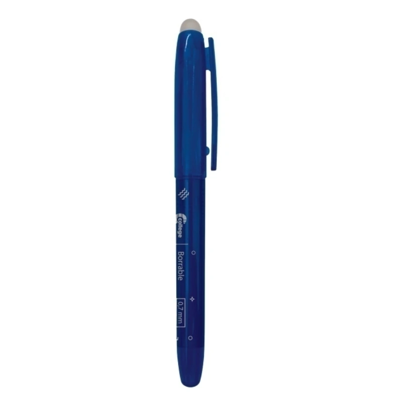 🔵Bolígrafo borrable azul College