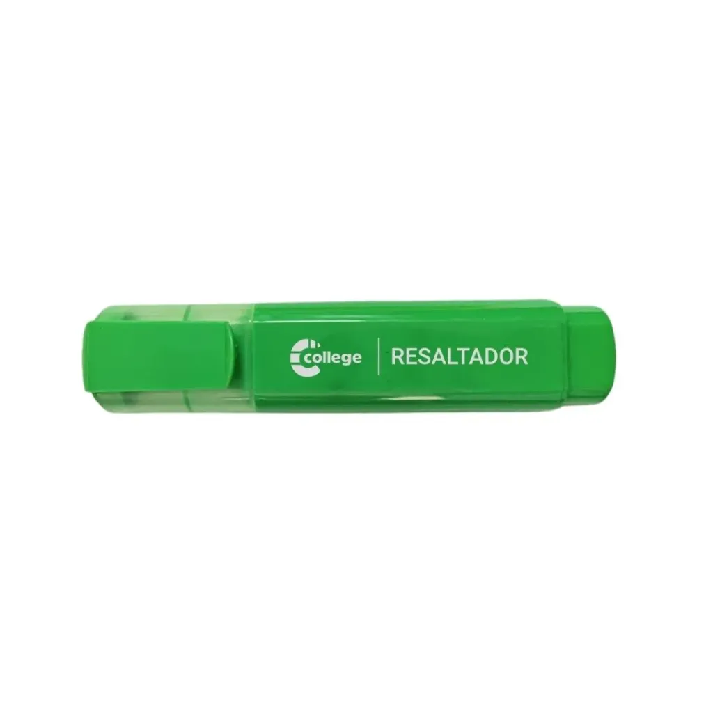 🔵Resaltador chato College (Verde)