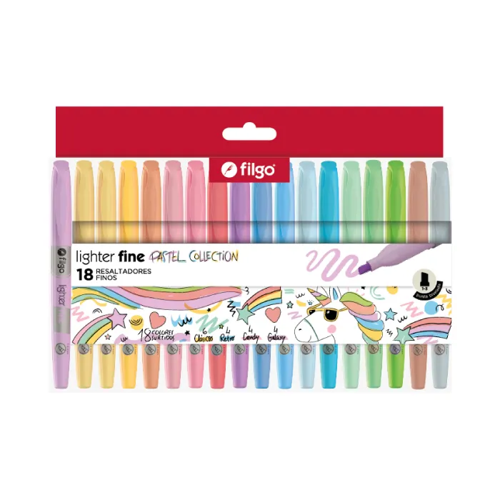 🔵Resaltadores Lighter Fine pastel Filgo