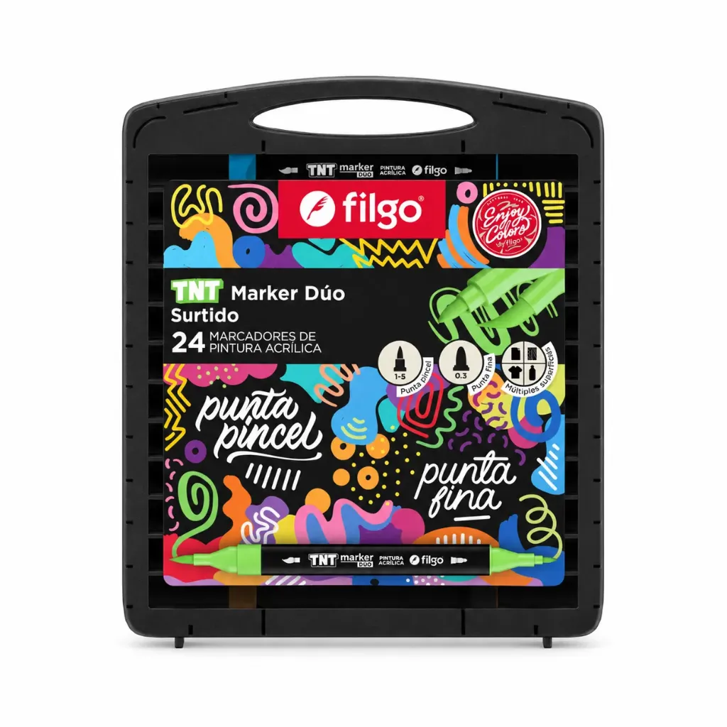 🔵Marcadores pintura acrílica TNT Market Duo x24