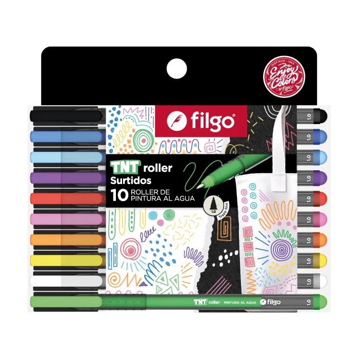 🔵Roller pintura acrílica TNT Roller surtidos x10