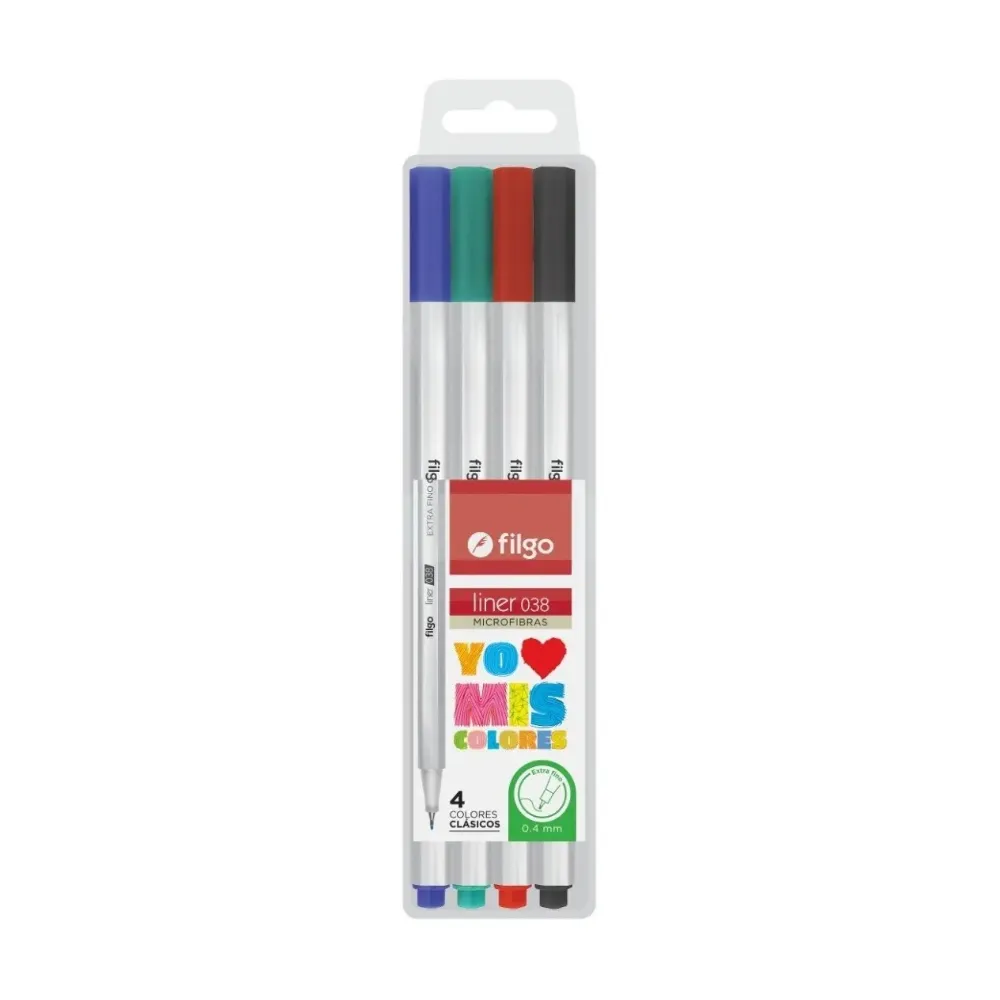 🔵Microfibras Liner 038 0.4 x4