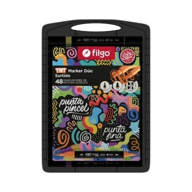 🔵Marcadores pintura acrílica TNT Marker Duo  x48