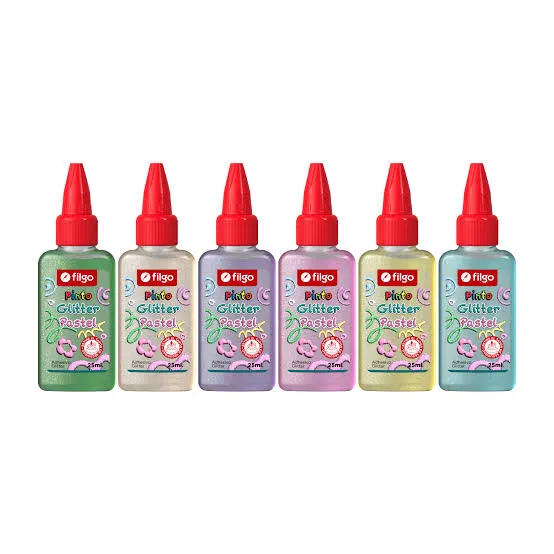 🔵Adhesivo con glitter Pinto pastel 25 ml (FLUO)