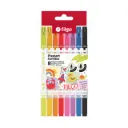 🔵Microfibras Pixel Art de doble punta con sello x8 colores surtidos