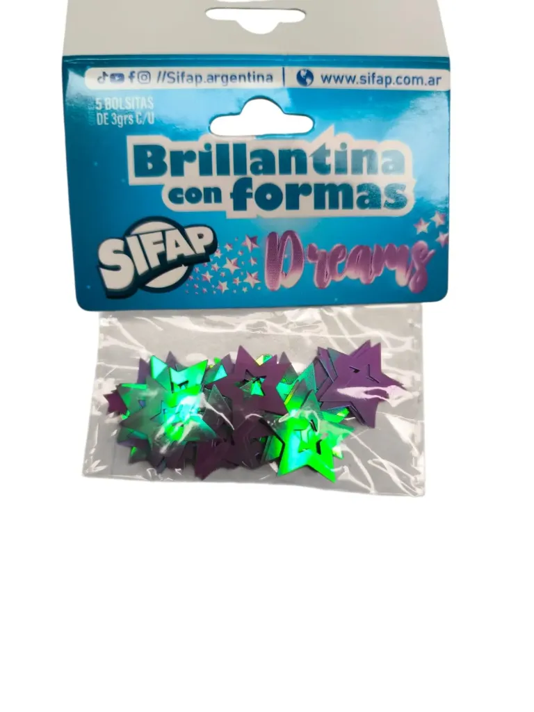 Brillantina formas x1