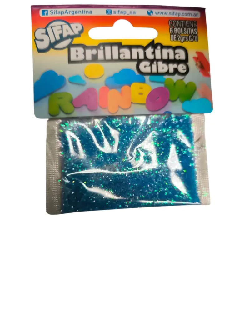 Brillantina formas Rainbow x1
