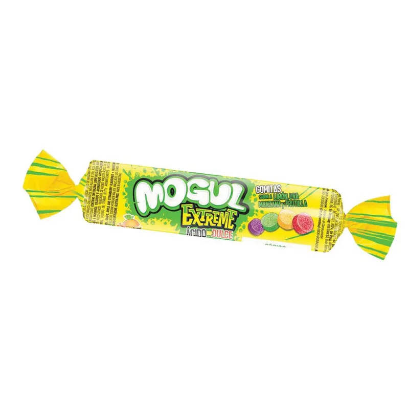Rollo de gomitas Mogul ácidas extreme