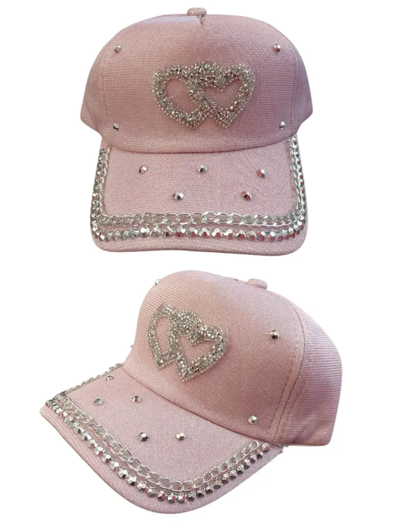 Gorra Curva Glitter y Strass