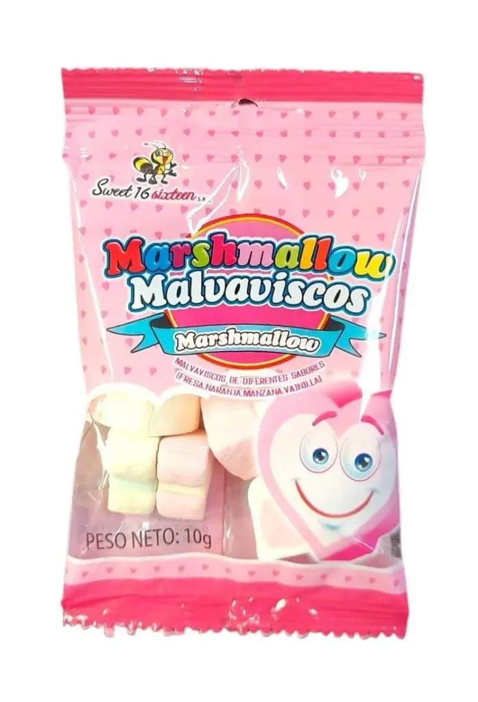 Malvaviscos en forma de corazones