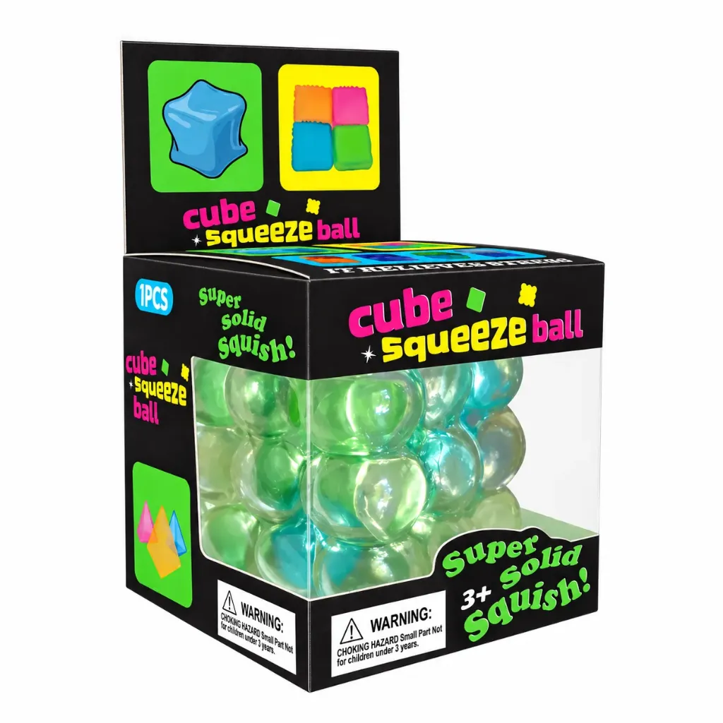 Squishy cubo con perlas