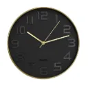 Reloj de pared redondo negro 30cm VGO