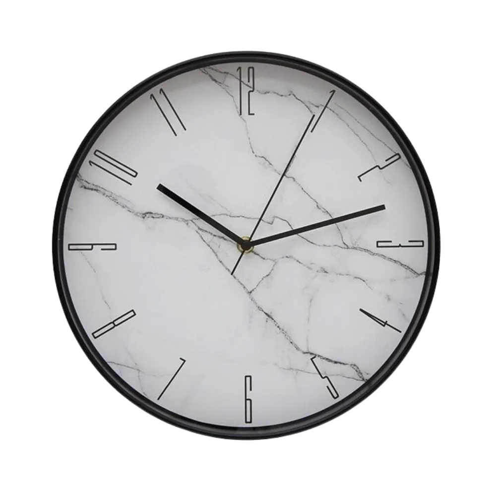 Reloj de pared redondo negro 30cm VGO