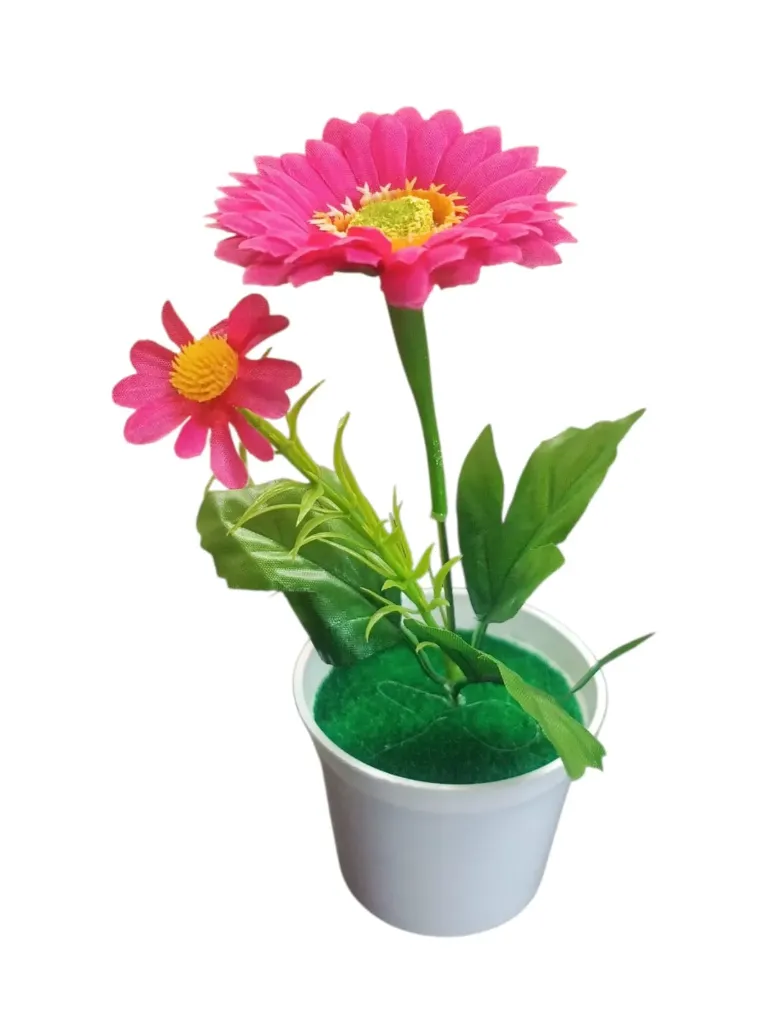 [ART4954] Adorno flor con maceta 20cm