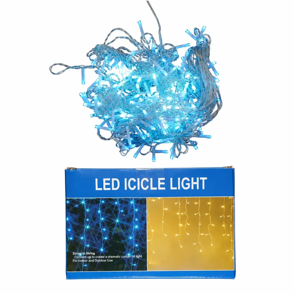 Cortina de luces led 3x2m con enchufe (Fria)