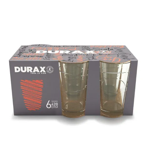Vaso GEO 420ml Six-Pack Durax
