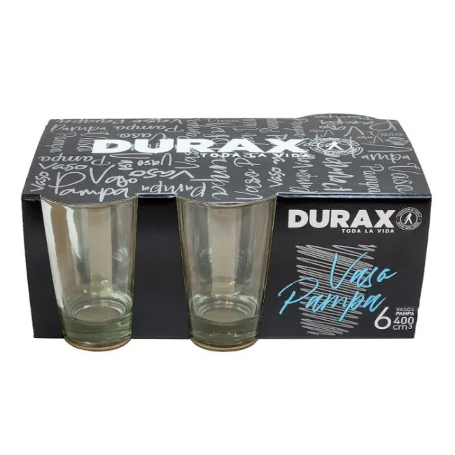 Vaso Pampa blanco Six-Pack Durax