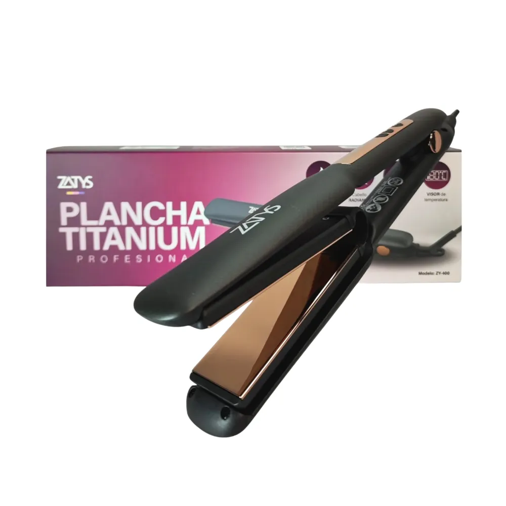 Plancha para el pelo de titanium - Zatys