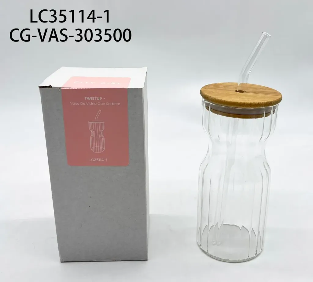 Vaso de vidrio alto con sorbete City Girl