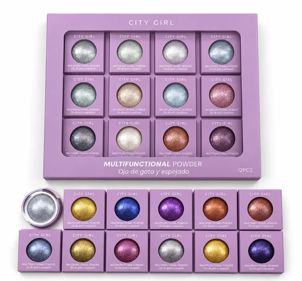 Polvo para uñas efecto ojo de gato City Girl