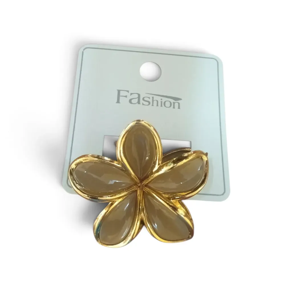 [ART4990] Broche para pelo flor dorada chico