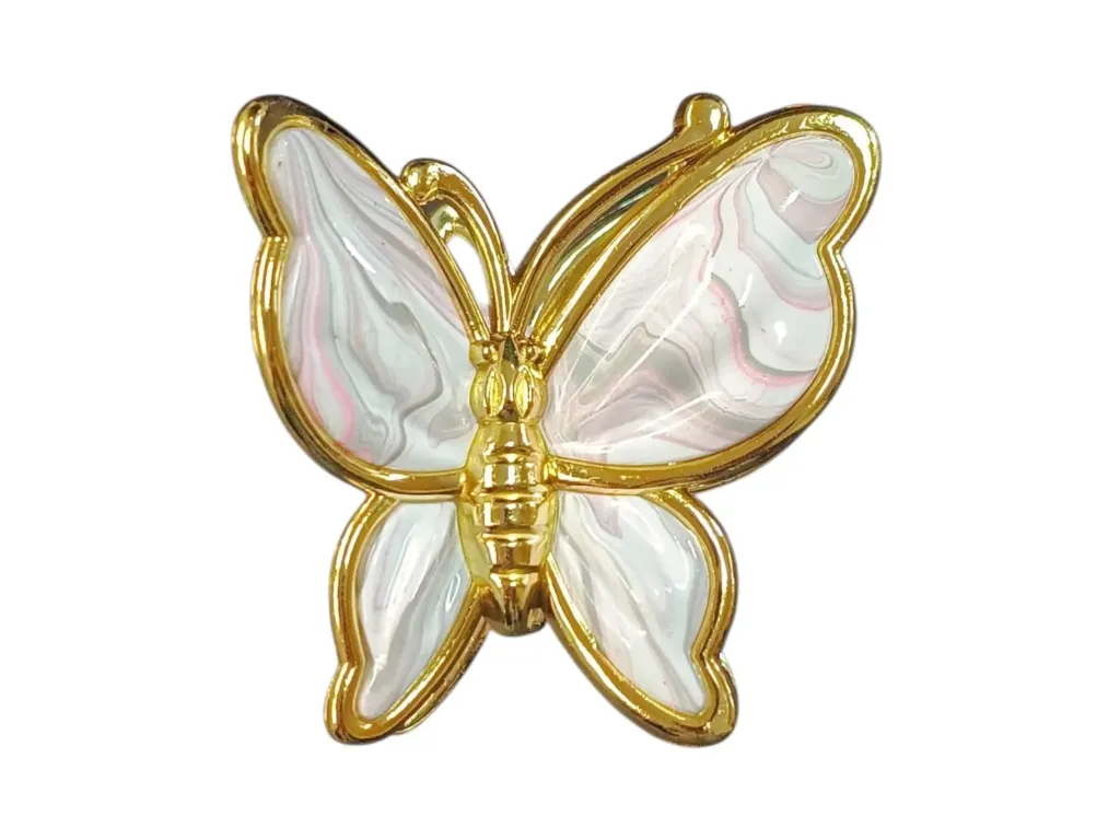 [ART4975] Broche grande mariposa dorado
