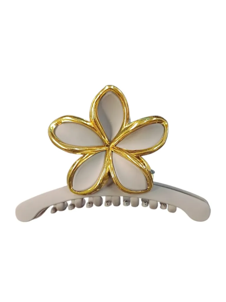 [ART4974] Broche medialuna flor x1