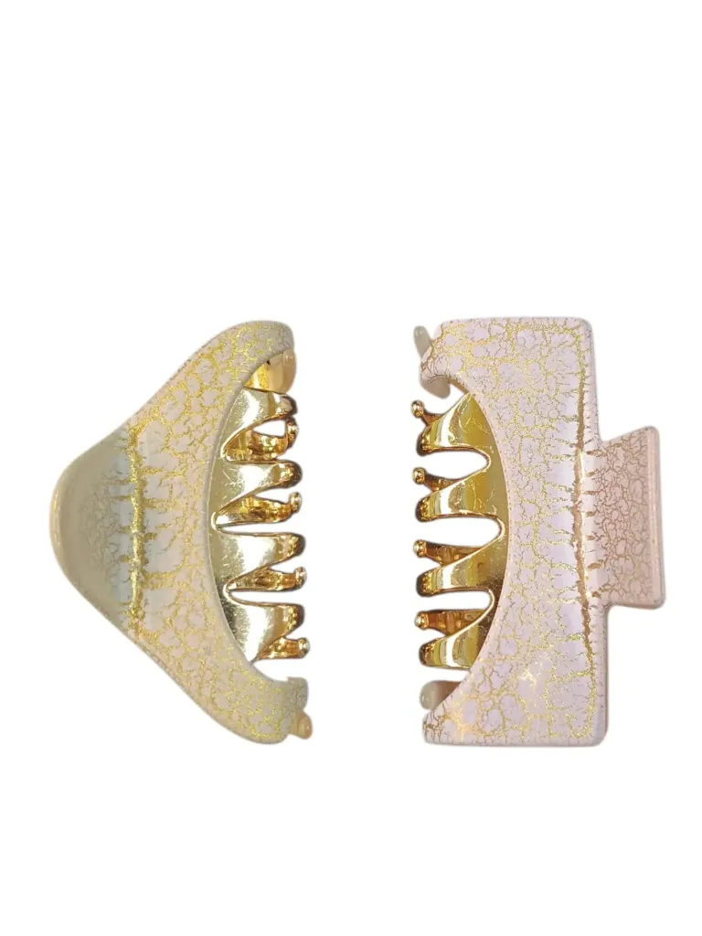 [ART5019] Broche mediano dientes dorado