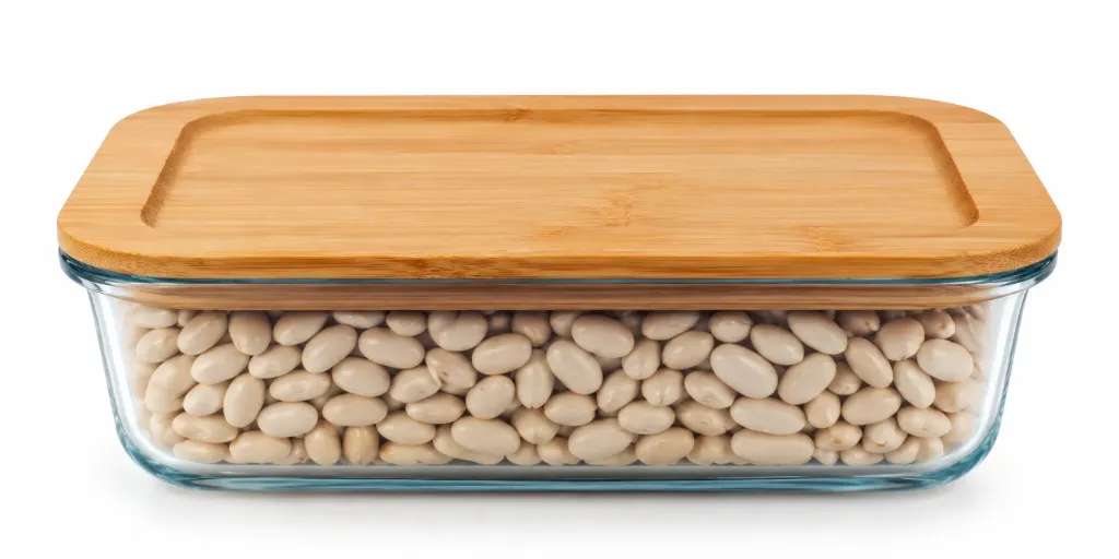 🔵Contenedor vidrio 20,5 x 15 x 7,6 cm Carol