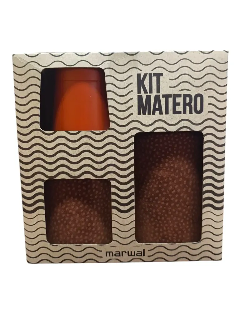Set matero carpincho mate + 2 latas con packaging
