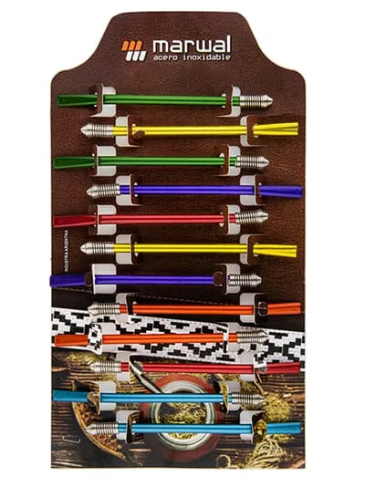 Bombilla aluminio anodizada x1