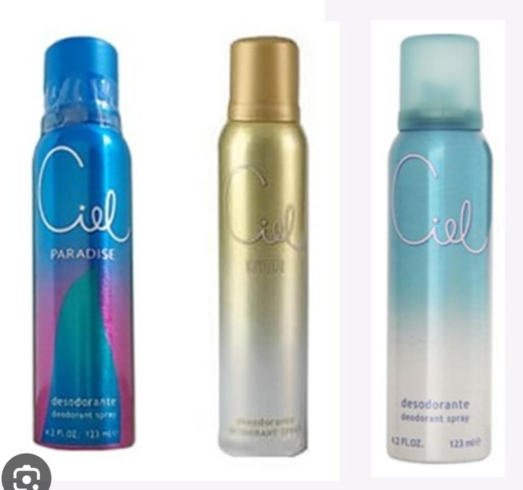 🔵Desodorante Aerosol Ciel 123ml (Nuit)