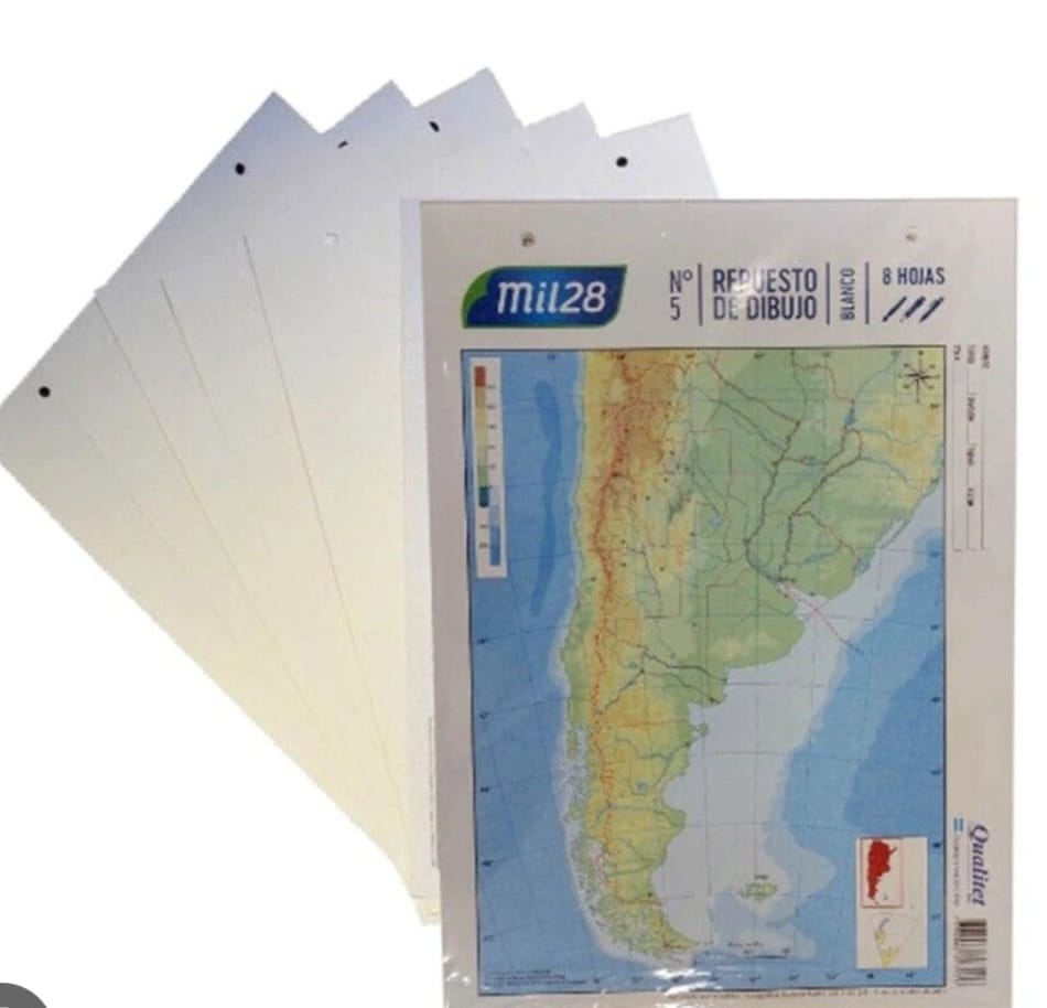 🔵Block Dibujo N6 Doble Oficio Mil28