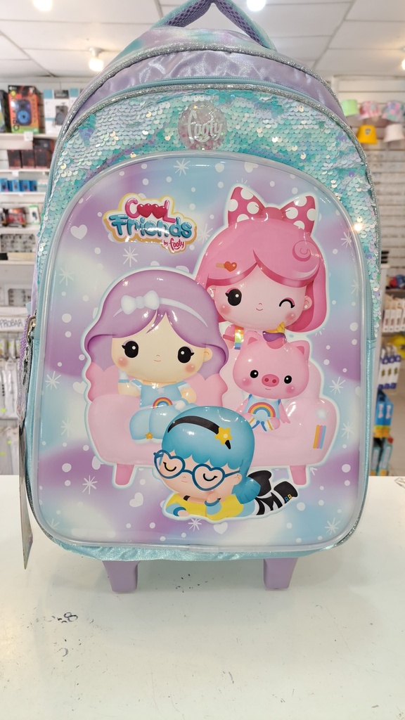 Mochila Footy Con Carro Princesas