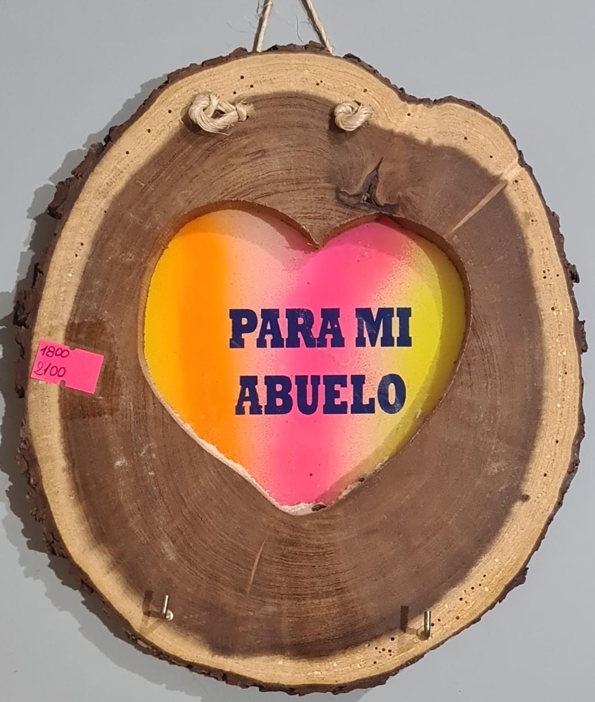 [ART398] Cuadro Madera Con Frase