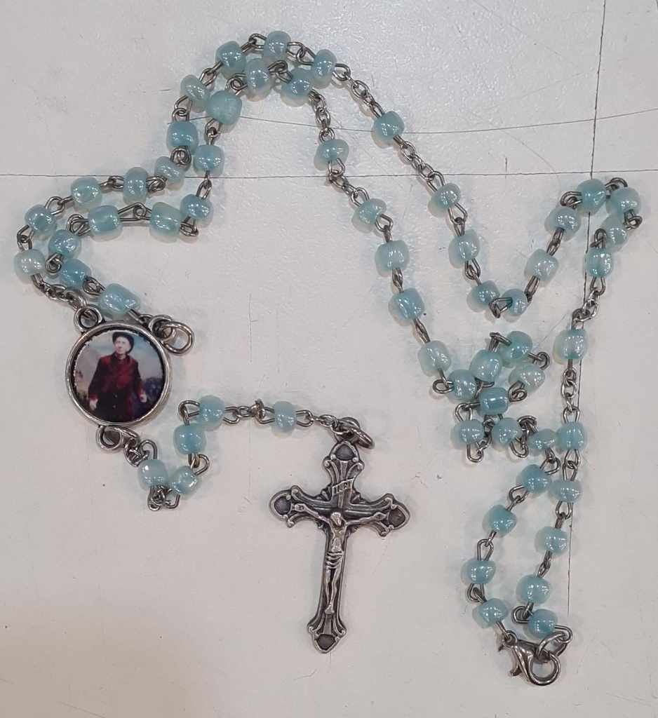 [ART461] Rosario Piedra cristal c/carlotas