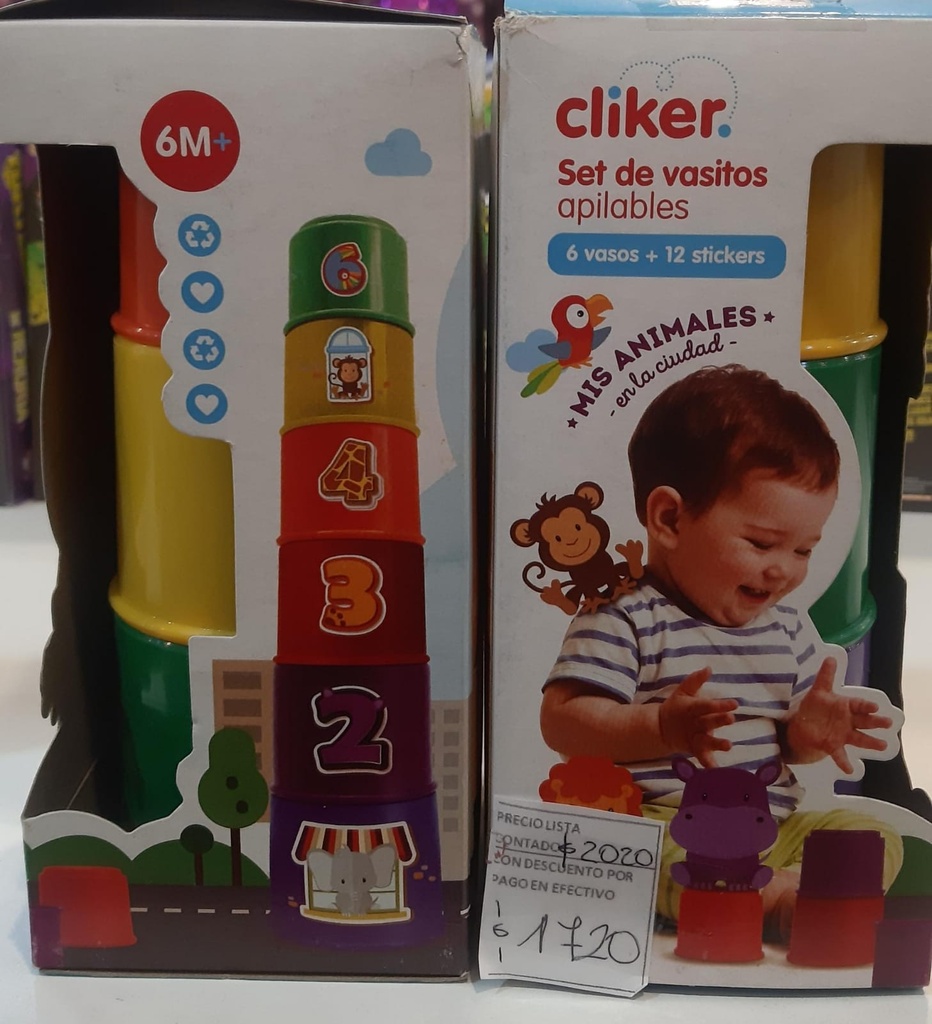 Set vasitos apilables Cliker