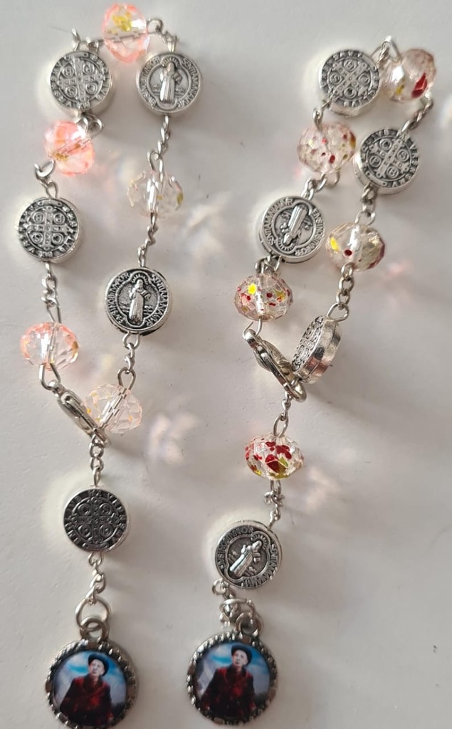 [ART653] PULSERA CRISTAL SAN BENITO/BROCHERO