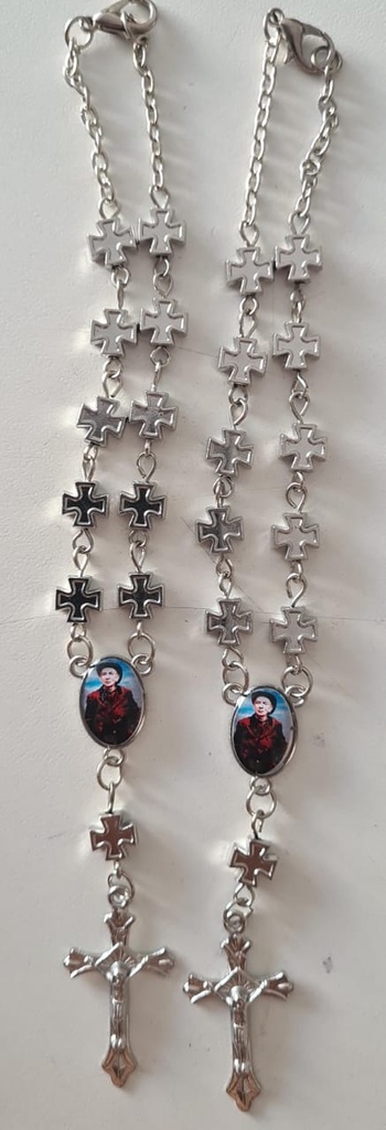 [ART655] Pulsera San Benito Con Cruces/Brochero