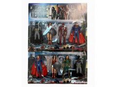 MUÑECOS LIGA JUSTICIA X4 EN BLISTER