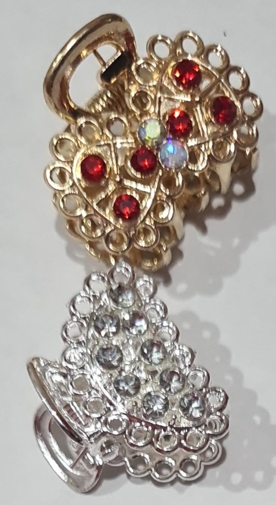 BROCHE CHICO METAL C/ STRASS X1