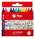 🔵Crayones de cera Filgo x12