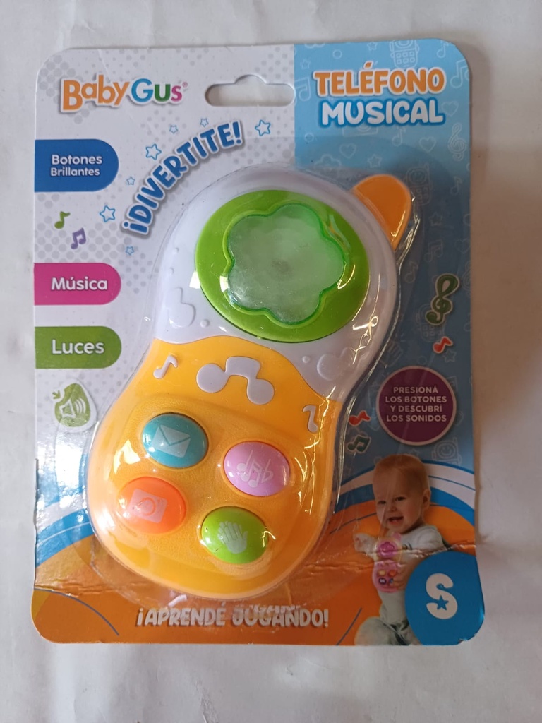 CELULAR C/LUZ Y SONIDO BABY GUS